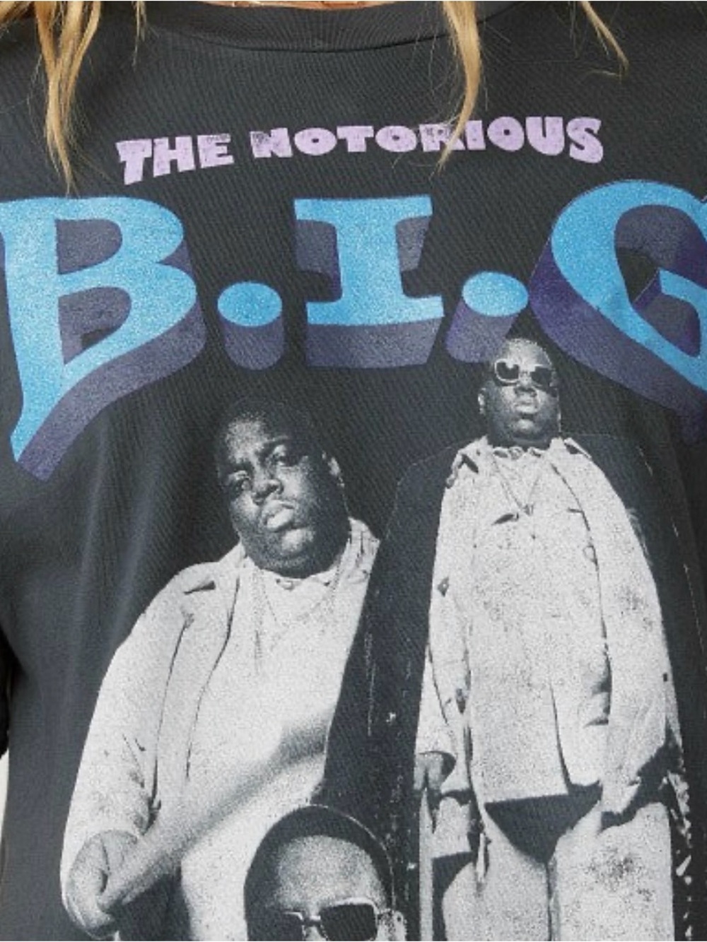 Daydreamer Black Short-Sleeve Graphic Tee Notorious B.I.G.(biggie tee)